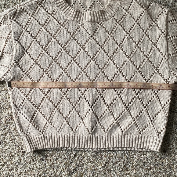 ✨LIKE NEW✨ Mango Aleta Cotton cropped openwork sweater - Picture 12 of 15